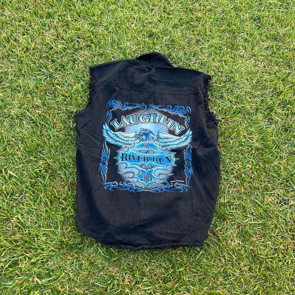 Laughlin River run buttoned vest mens size M Medium